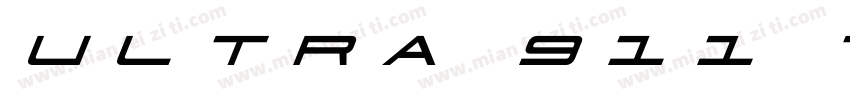 ULTRA 911 TITLE字体转换